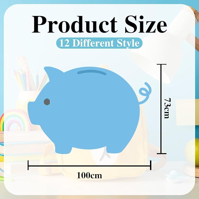 12 Pcs Small Pig Sticky Notes Pig Shaped Note Pads Colorful Self Sticky Post Notes Cute Animal Memo Sticky Tabs for School Office Home Stationery Supplies Party Favors