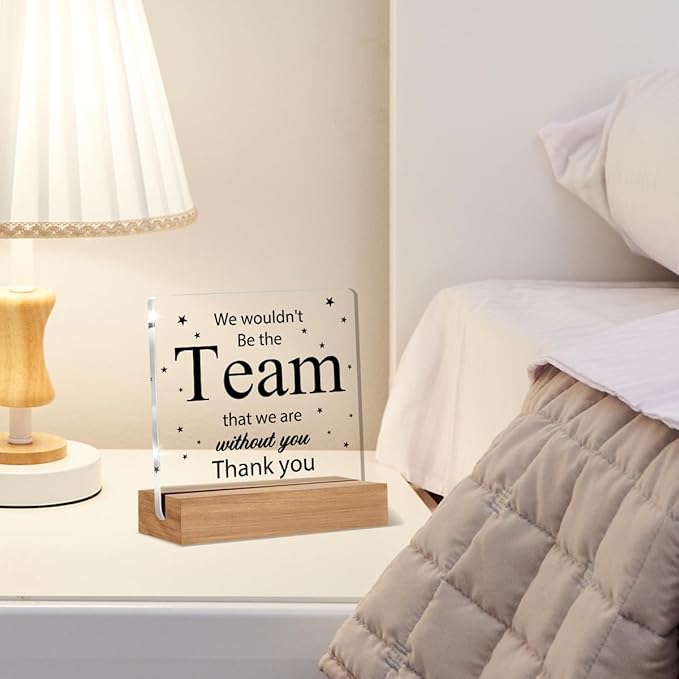 Boss Gifts for Women Men, Boss Day Gift, Employee Appreciation Gifts, Gift for Manager Leader Coworker, Thank You Decor Office Desk Signs Plaque