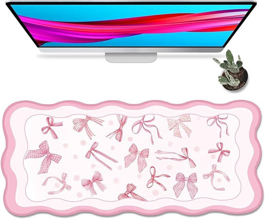 Galdas Gaming Mouse Pad XXL XL Large Long Extended Big Mousepad Non-Slip Rubber Keyboard Mouse Pad with Stitched Edges for Laptop Home Office (35.48x15.75x0.08 Inch)