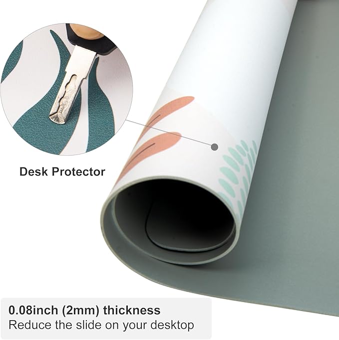 Colorful Star Large Mouse Pad, Abstract Botanical Waterproof Desk Mat, Boho Computer Gaming Mouse Pad, Minimalist XXL Full Desk Mousepad Non Slip Desk Pad for School Office Home 31.5" x 15.7"