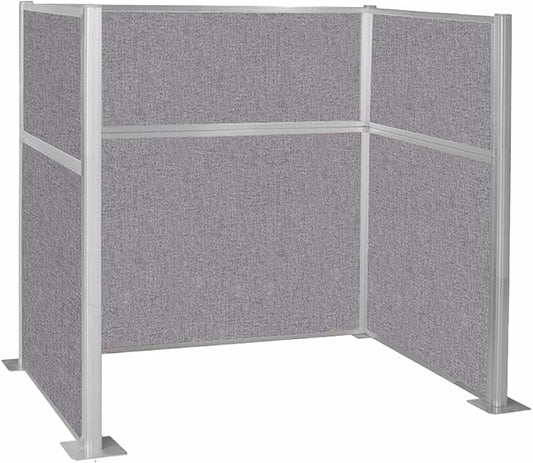 Versare Hush Panel Cubicle Kit | Workstation Partition Walls | Sound Dampening Cubicle Walls | Partitions for Desks