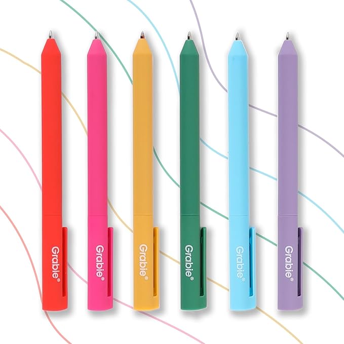 Grabie Retractable Colorful Gel Pens, Perfect for Vibrant Colored Writing and Sketching, Quick Dry Colored Gel Pens, 0.7 mm, Smooth Writing for Journaling and Note Taking， Pack of 20