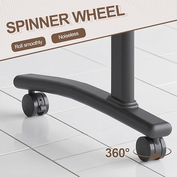 Folding Conference Room Table, Modern Conference Tables with Wheels, Large Rectangular Mobile Training Tables for Office Classroom, Foldable Modular Boardroom Seminar Table Walnut (2pack L63in)