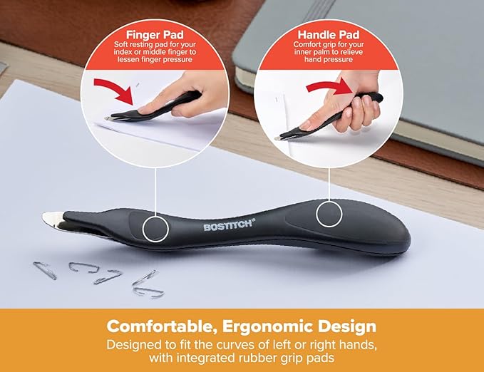 Bostitch Office Professional Push Style Easy Staple Remover, Black, 3-Pack (30000-BLK-3PK)