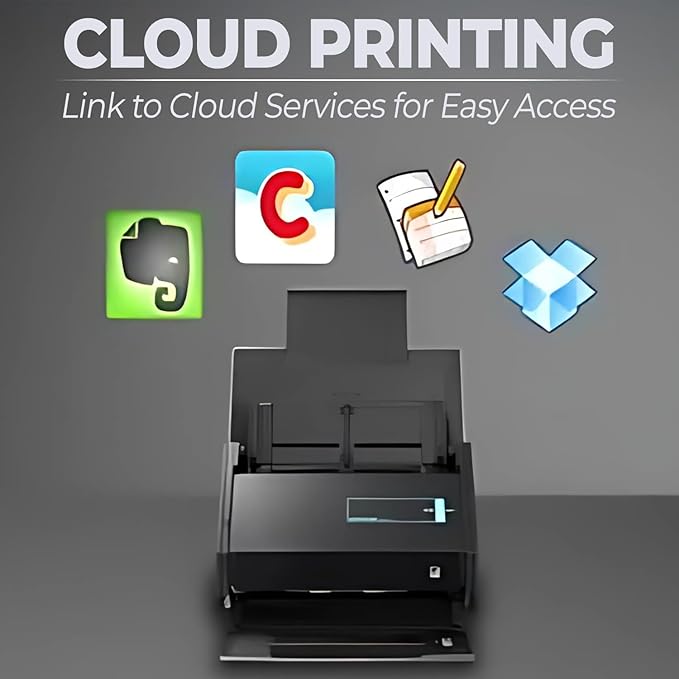 Fujitsu ScanSnap iX500 Scanner Bundle - High-Speed Document ScanSnap iX500 for Home/Office Use - Wireless Connectivity - Mac/PC Compatible - Automatic Document Feeder - Compact Design (Renewed)