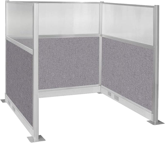 Versare Pre-Configured Hush Panel Electric Cubicle | Workstation Divider Walls | Cubicle Privacy Panels | Office Partition Walls