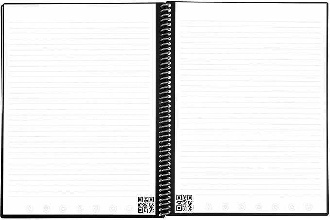 Rocketbook Fusion Hybrid Reusable Planner and Notebook in One, Additional Blank Pages, Goal and Project Tracker, Undated Planner, Letter Size 8.5x11, Black (Pack of 1)