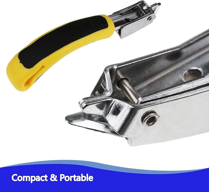 Upholstery Staple Remover Heavy Duty Staple Puller for Removing Carton Construction Upholstery Staples Removal Tool with Non-Slip Handle for Furniture, Carpet, Carton, Floor