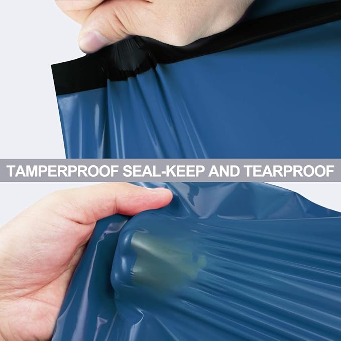 UCGOU 24 x 24 Inch 100 Pieces Navy Blue Poly Mailers Premium Shipping Envelopes Mailer Self Sealed Mailing Bags with Self Adhesive Strip Waterproof and Tear-Proof Postal Bags