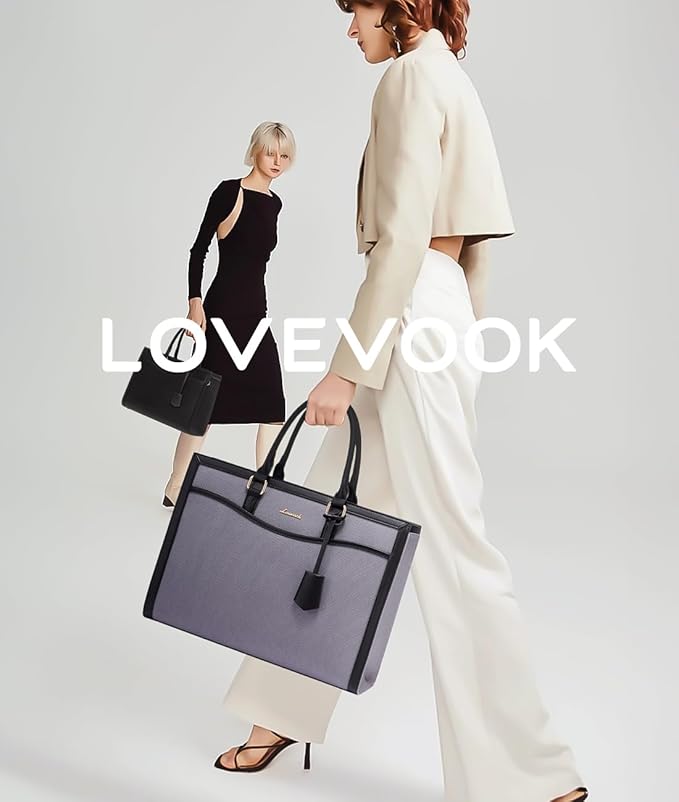 LOVEVOOK Laptop Tote Bag for Women, Office Work Bag Briefcase fit for 15.6 inch Laptop, Large Capacity Teacher Bag Handbag
