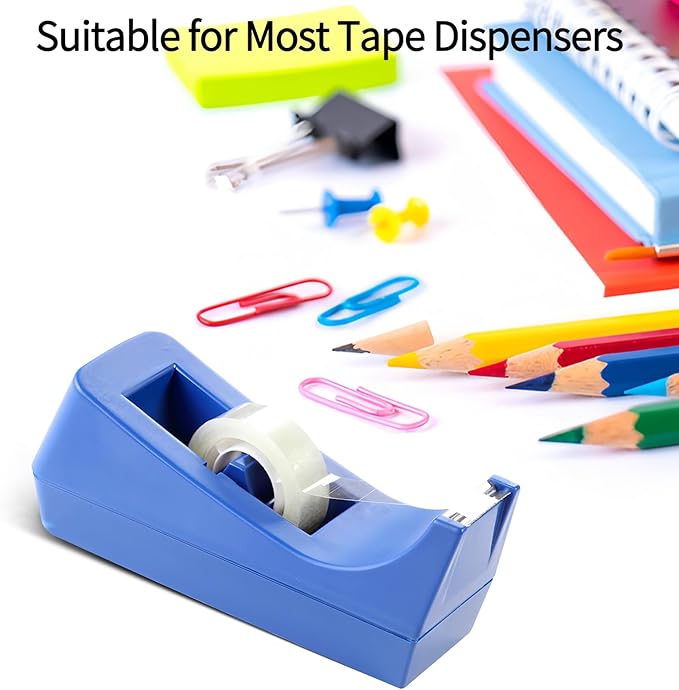 Scotch Tape Refills for Dispenser - Clear Packing Tape, Each Roll 3/4 x 1000 Inches, Scotch Tape 16 Pack, Office and Shipping Tape for Students and Office Staff