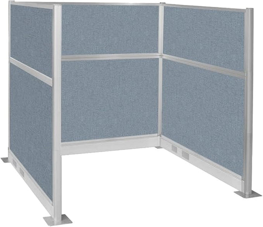 Versare Pre-Configured Hush Panel Electric Cubicle | Workstation Divider Walls | Cubicle Privacy Panels | Office Partition Walls