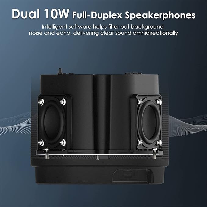 NexiGo Meeting 360 (Gen 2), 8K Captured AI-Powered Framing & Speaker Tracking, 1080p HD 360-Degree Smart AIO Video Conference Camera, 8 Noise-Cancelling Microphones, and Speaker (Renewed)