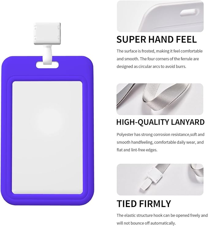 Custom Id Badge Holder Customizable Personalized Id Card with Photo Logo for Employee Work Office Staff Name Tag