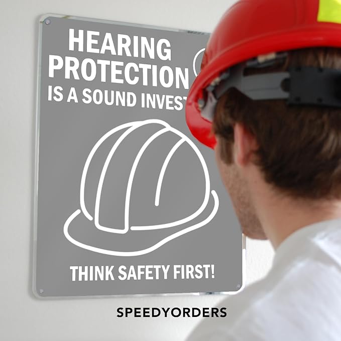 Custom Metal Signs, Personalized Aluminum, Customized Safety, Business Signs, Waterproof Outdoor, White Aluminum (Gray, 7x7 In)