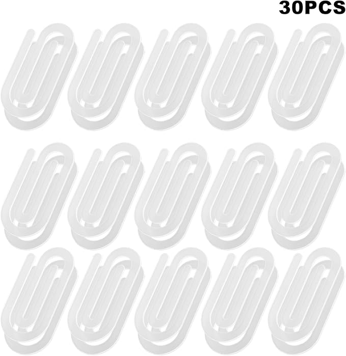 ‌30PCS Jumbo Sublimation Blanks Acrylic Paper Clips - 4x2in Large Bookmark, Office School Supplies, DIY Customizable Organizer for Home, Classroom, Teacher Gift‌