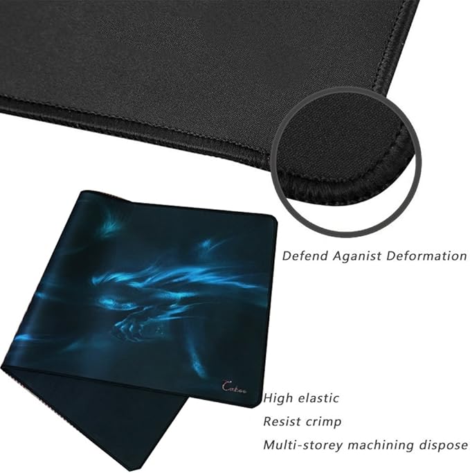 XXL Professional Large Mouse Pad & Computer Game Mouse Mat (35.4x15.7x0.1IN, Dragon)