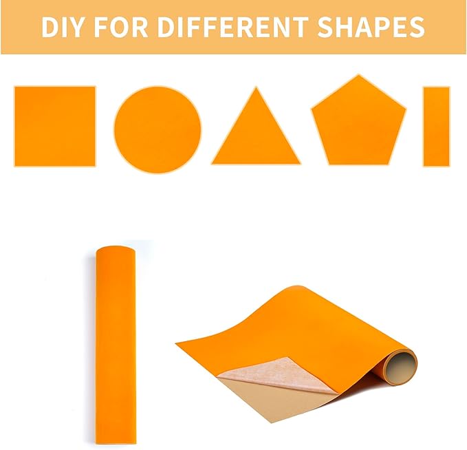 2PCS Self Adhesive Felt Sheets, DIY Felt Adhesive Sheet for Art & Crafts, Peel and Stick Felt for Drawer/Jewelry Box Felt Liner, Solid Color Felt Wallpaper (14.6" x 39.4", Yellow)