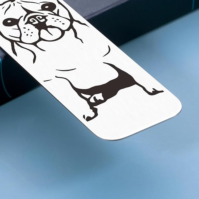 French Bulldog Gifts for Women Dog Lovers, Dog Lovers Gifts for Women, Dog Mom Gifts for Women, Cute Dog Bookmarks Book Club Gifts for Readers Book Lovers Women Men, Book Marks for Reading Women Men