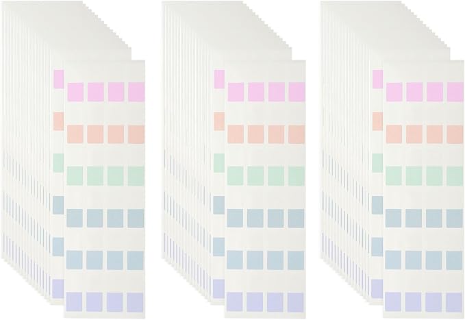 PATIKIL Clear Index Sticky Tabs, 720 Pcs Small Transparent Sticky Notes Bookmarks Planner Stickers Page Tabs for Office Notebooks File Folder Ledger Book, Morandi 6 Colors