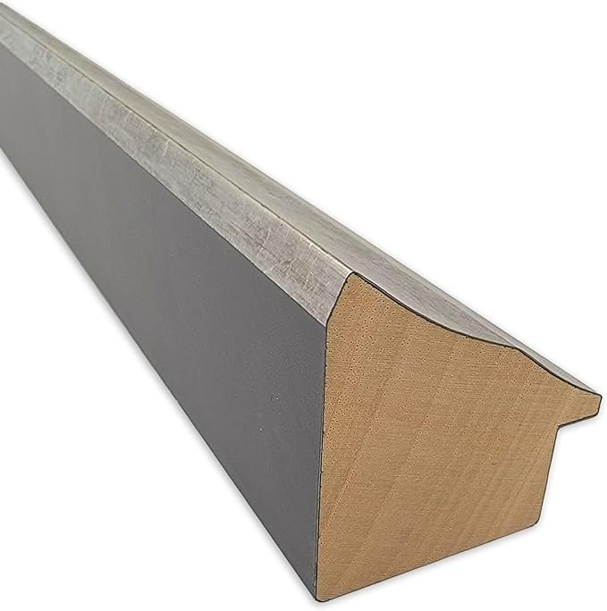 Amanti Art Natural Cork Board for Wall, 15x33 Vision Board with Silver Wood Frame, Medium Corkboard Office Decor for Home Organization, Modern Contemporary Corkboard Pinboard to display items for home