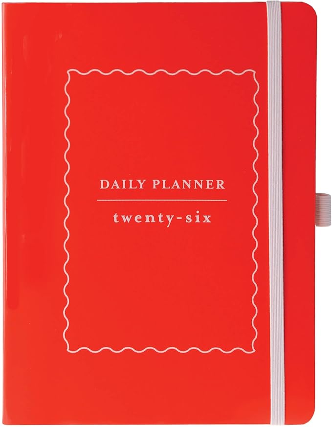 Graphique 2026 Apollo Business Planner | 18 Month Organizer, July 2025 - Dec. 2026 | Weekly & Monthly Spreads | To-Do List & Note Pages | Pen Loop | Vegan Leather | Glossy Orange | 6” x 8”