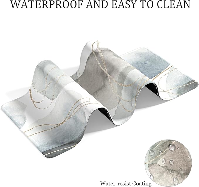 Desk Mat, 32" x 16" XXL Extended Large Gaming Mouse Pad, Desktop Decor Desk Pad, Cute Men Women Office Supplies and Accessories, XL Mouse Mat for Laptop & Keyboard, Minimalism Abstract Art