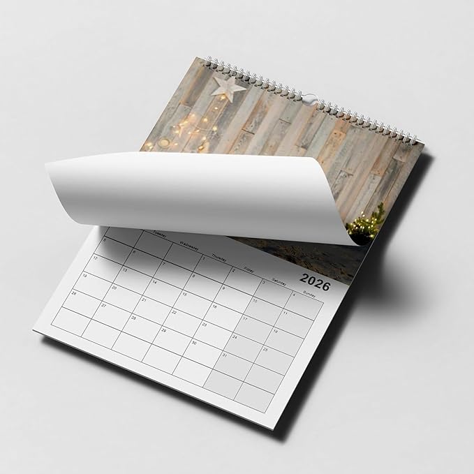 Custom Photo Wall Calendar 2026 - Personalized Family & Office Photo, Print Your 13 Memories Custom - Perfect for Parties, Birthdays & Christmas Gifts (Wall Calendar 8.27"×11.69", 3 x Calendars)