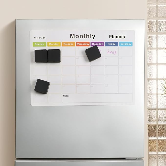 Ddaowanx Dry Erase Erasers, 2"x2",Soft Grip Magnetic Mini Eraser for Refrigerator Whiteboard,Classroom Teacher Supplies(8 Pack/Black)