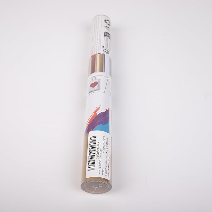 VINYL FROG Heat Transfer Vinyl Roll HTV Vinyl - 12" x5ft Gold Iron on Vinyl for T-Shirts, Heat Press Vinyl for DIY Craft Designs (Gold)