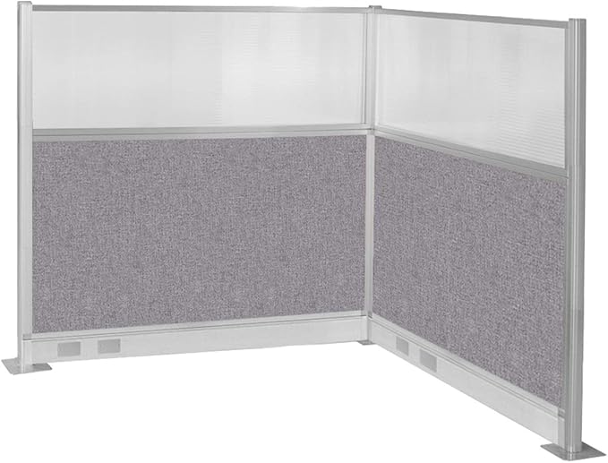 Versare Pre-Configured Hush Panel Electric Cubicle | Workstation Divider Walls | Cubicle Privacy Panels | Office Partition Walls
