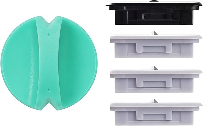 4-Pack Trimmer Replacement Blades for Fiskars Paper Trimmer, Replacement Blade for All Series of Fiskars/Portable&Precision Trimmer,Arts and Crafts,3 Cutting&1 Scoring Blades,Slider,Ice Blue