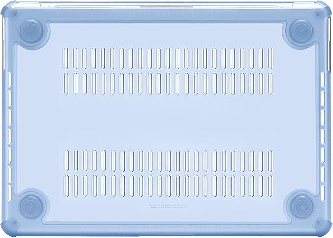 MOSISO Compatible with MacBook Pro 13 inch Case M2 2025-2016 A2338 M1 A2251 A2289 A2159 A1989 A1708 A1706, Anti-Cracking Heavy Duty Plastic TPU Bumper Hard Case&Keyboard Skin&Screen Film, Air Blue
