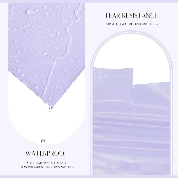 Metronic Poly Mailers 14.5x19 Large Poly Mailers 500 Pack Self-Seal Shipping Bags, Packaging Bags, Shipping Envelopes, Packaging for Small Business, Boutique, Clothing Lilac Purple