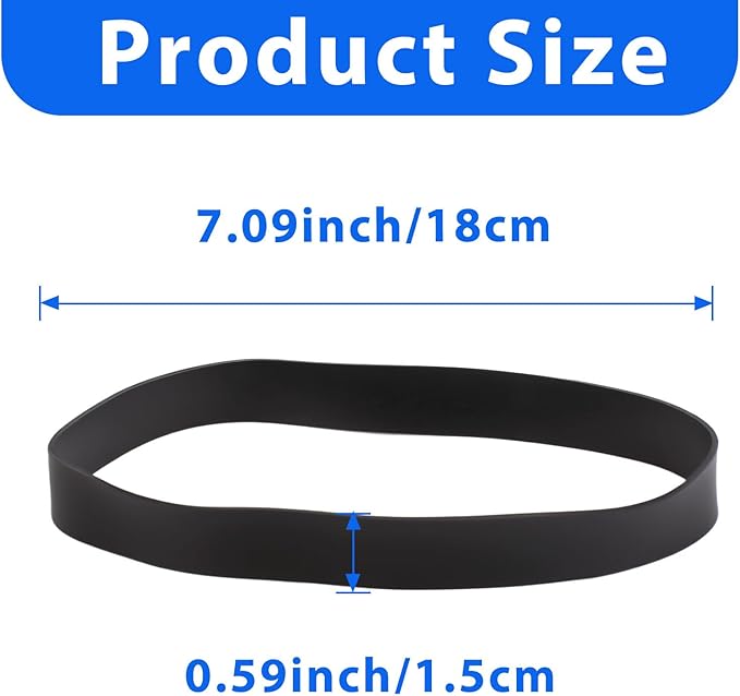 Large Rubber Bands Heavy Duty, 22 Pcs Size 107 Black Rubber Bands, Elastic Bands Suitable for Office Supplies and Trash Cans.