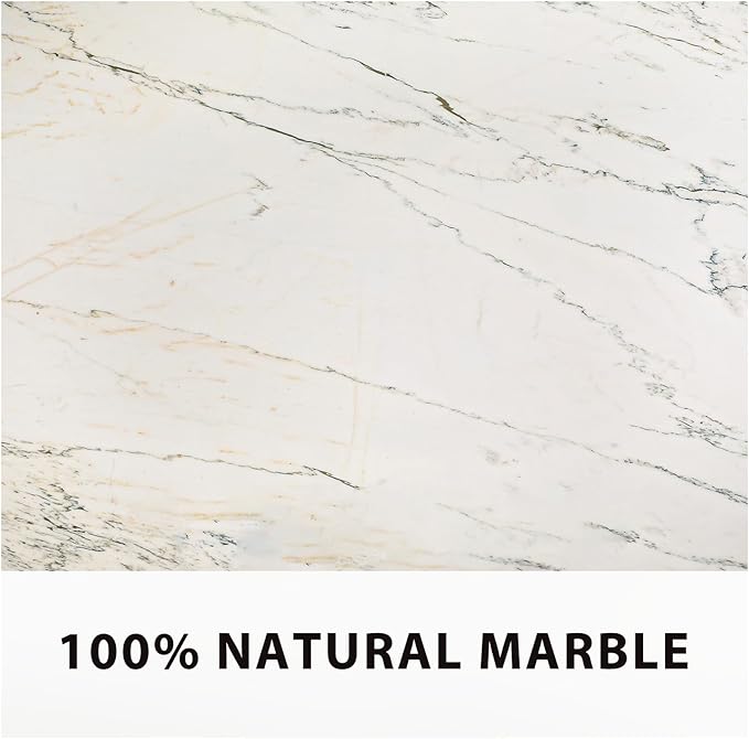 Koville Natural Marble Bookends for Shelves, 7lbs Heavy-Duty Marble Book Holders, Decorative Book Ends, Bookshelf Apartment Decor for Normal Books/CD/Video Games