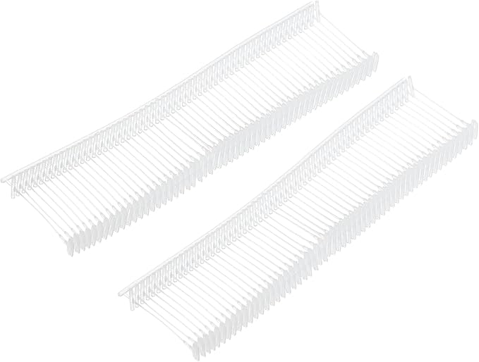 MECCANIXITY Standard Tagging Fasteners,Plastic Regular,Standard Label Gun Price Tagging Barbs for Garment Price Tag Label Tagging Barbs 20mm/0.79 Inch,Pack of 1000 Transparent