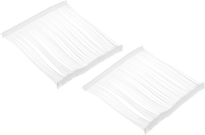 MECCANIXITY Standard Tagging Fasteners,Plastic Regular,Standard Label Gun Price Tagging Barbs for Garment Price Tag Label Tagging Barbs 100mm/4 Inch,Pack of 1000 Transparent