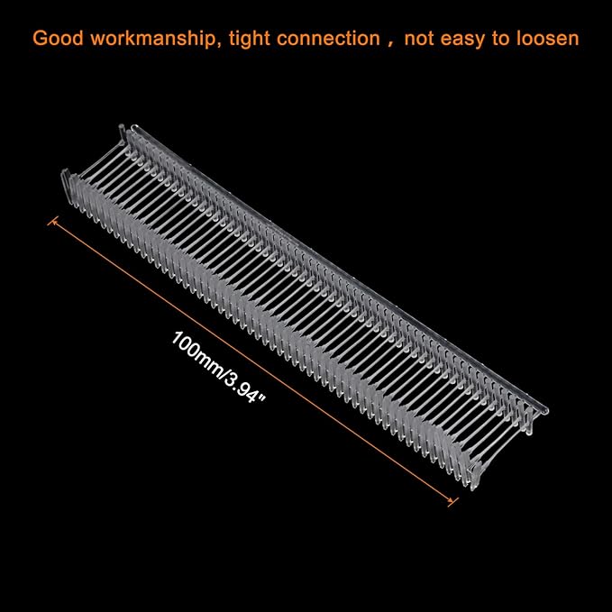 MECCANIXITY Standard Tagging Fasteners,Plastic Regular,Standard Label Gun Price Tagging Barbs for Garment Price Tag Label Tagging Barbs 12mm/0.5 Inch,Pack of 1000 Transparent