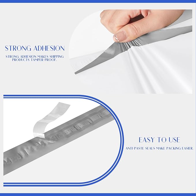 Metronic Large Poly Mailers 24×36 25 Pcs Large Shipping Bags for Clothes,Self Adhesive Shipping Envelopes for Small Business,Waterproof Mailers Poly Bags for Shipping,Packaging Mailing Bags White