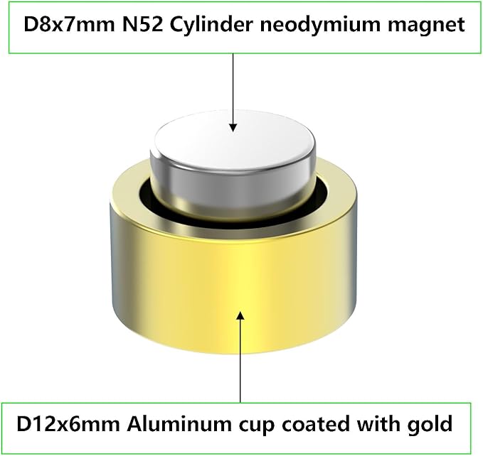 Super Strong N52 Rare Earth Refrigerator Magnets - 20 Pack, Colorful Fridge Magnets,Cute Decorative Magnet,Powerful Magnet for Office, Kitchen, Glass Board, Whiteboard, Dry Erase Board