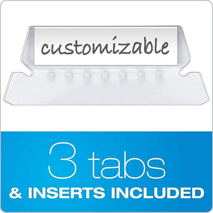 Pendaflex Portable File Box with File Rails, Hinged Lid with Double Latch Closure, Granite, 3 Black Letter Size Hanging Folders Included (41737AMZ)