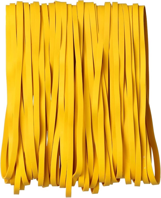 AMUU Rubber Bands 50 Pack 8inch Big Large Rubber Band for Trash Cans Elastic Rubber Bands for Office Supplies File Folders Box Books gifts Notebook
