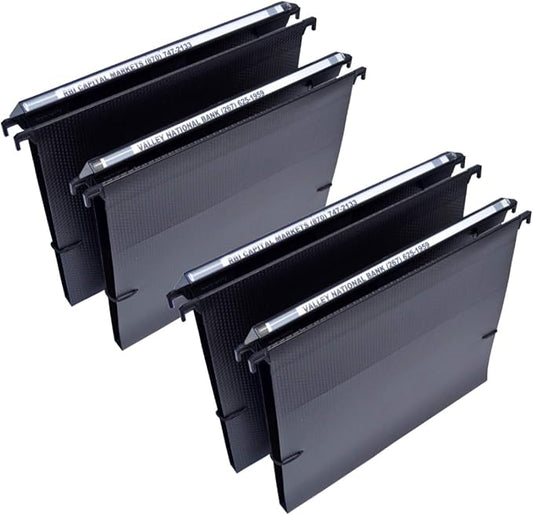 Ultimate Office MagniFile Extra-Capacity Hanging File Folders, 1/2" Box-Bottom, Letter Size, Feature A Wrap- Around Bungee Security Cord (Set of 4)