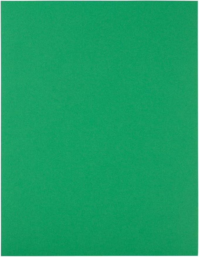 JAM PAPER Full Sheet Shipping Labels - Printable Sticker Paper - 8 1/2 x 11 - Green - 10 Full Pages/Pack