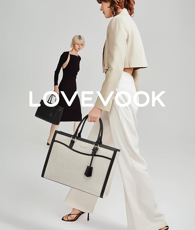 LOVEVOOK Laptop Tote Bag for Women, Office Work Bag Briefcase fit for 15.6 inch Laptop, Large Capacity Teacher Bag Handbag