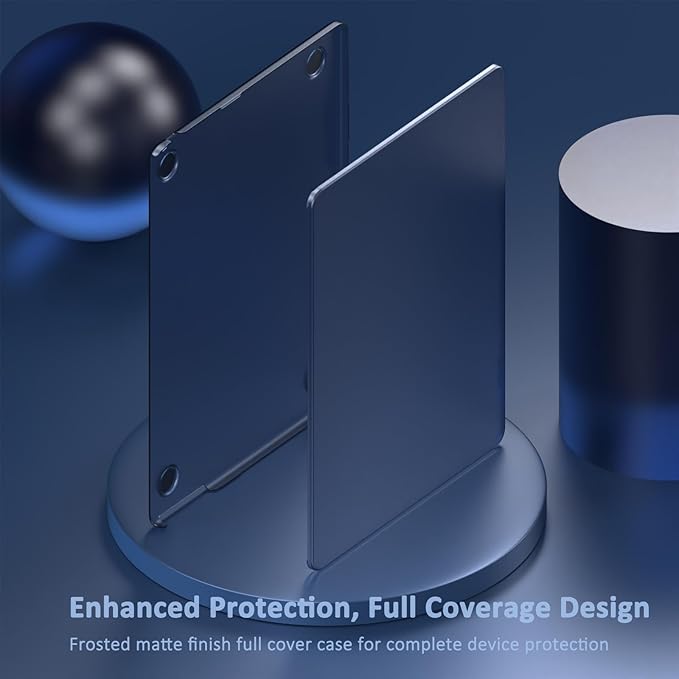 KEROM Midnight Case for MacBook Air 15 inch M4 2025 2024 2023 M3 M2 A3241 A3114 A2941, MacBook Air M4 15 inch Case, Frosted Matte Plastic Hard Shell & Keyboard Cover for Mac Air 15, Midnight Clear