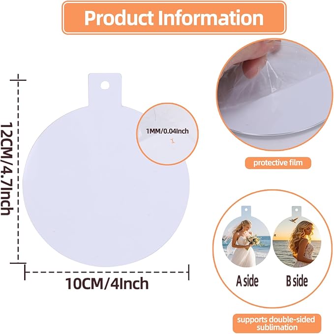 Sublimation Bookmarks Blank 20 PCS 4 Inch Aluminum Metal 1MM Thicnkness Bookmark for Double-Side Heat Transfer