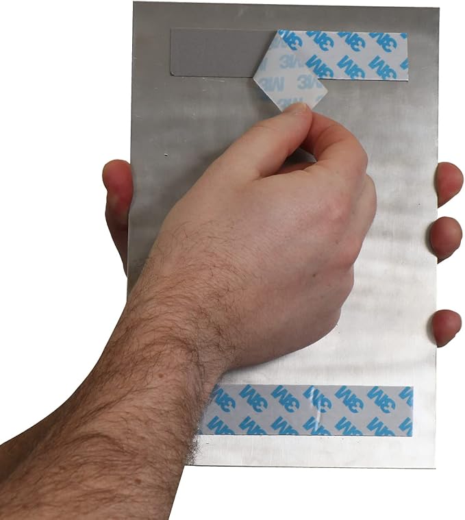 SmartSign 6 x 9 inch Unisex Restroom Sign with Men/Women/Handicap Accessible Wheelchair Pictograms, 40 mil Stainless Steel Metal, Engraved, Door/Wall Mount Bathroom Sign, Silver and Black