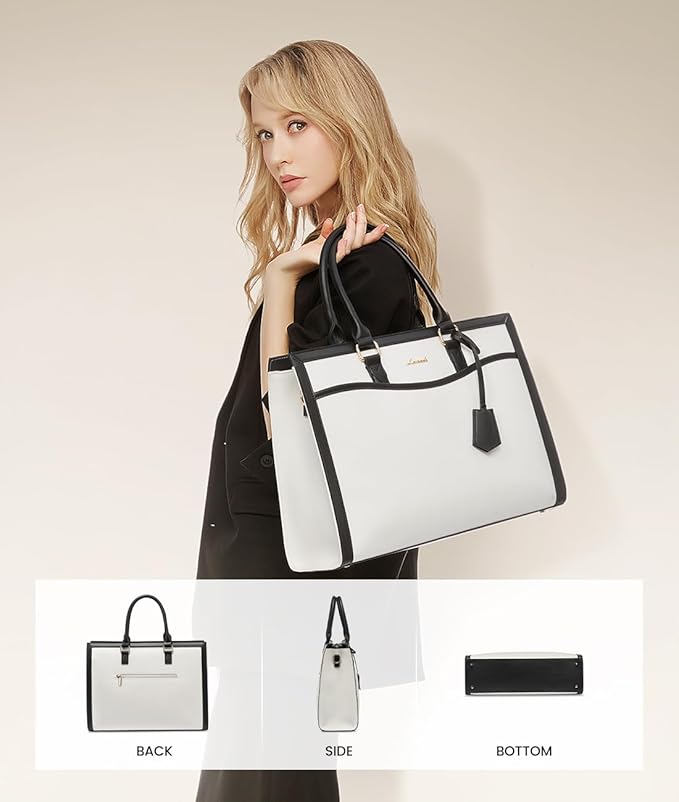LOVEVOOK Laptop Tote Bag for Women, Office Work Bag Briefcase fit for 15.6 inch Laptop, Large Capacity Teacher Bag Handbag